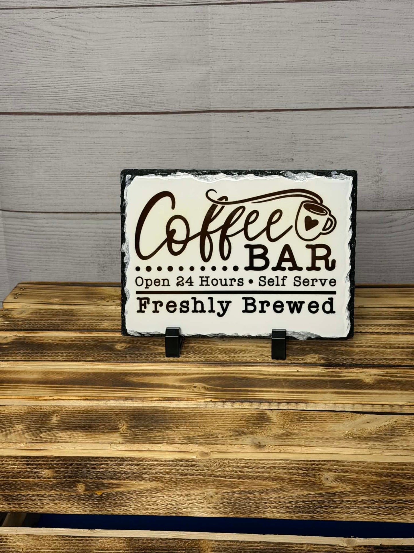 Coffee Bar Stone Plaque