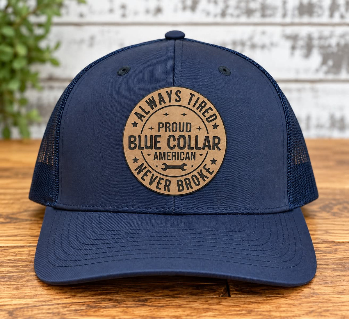 Blue Collar Never Broke Hat