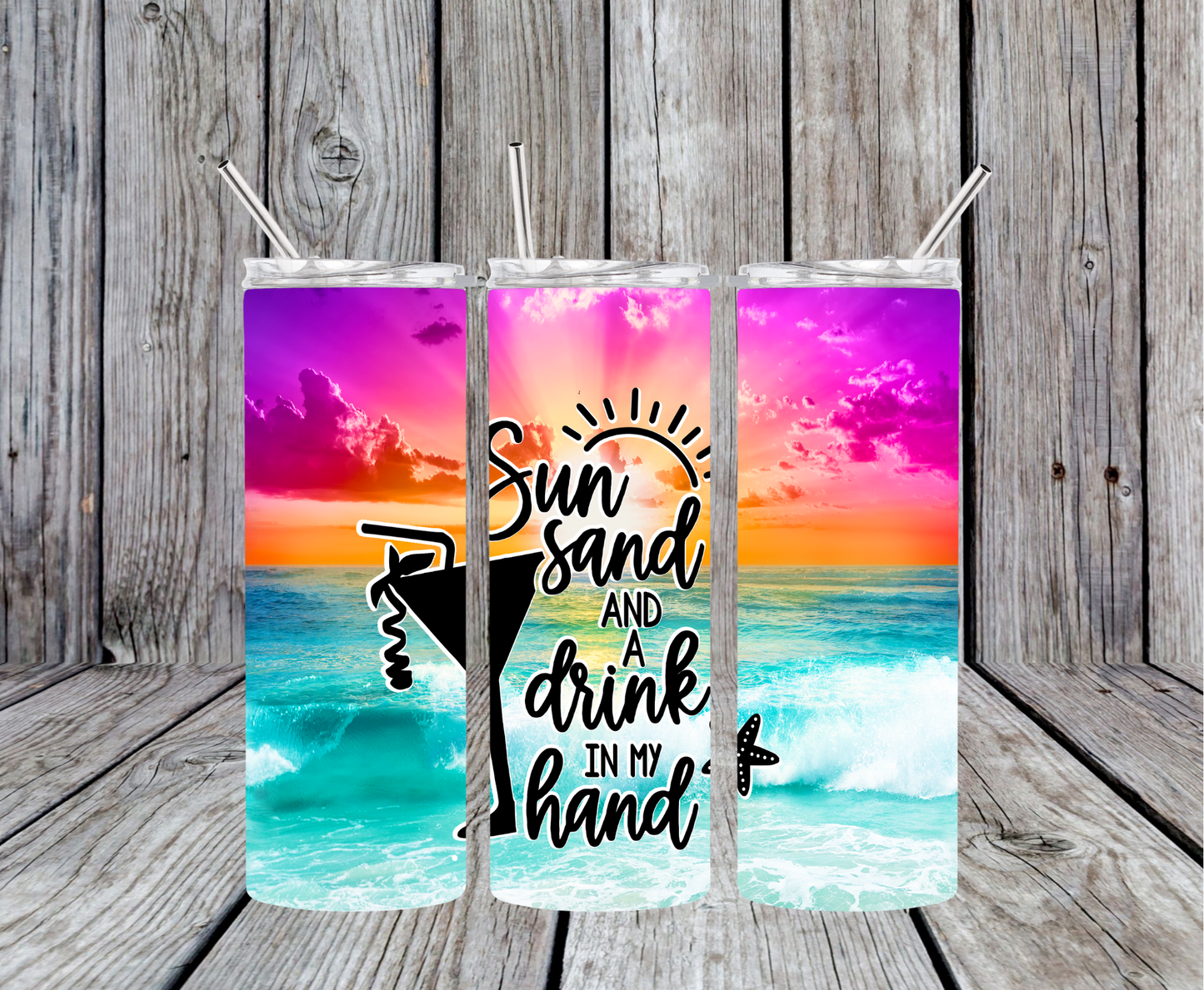 Sun Sand Drink Tumbler