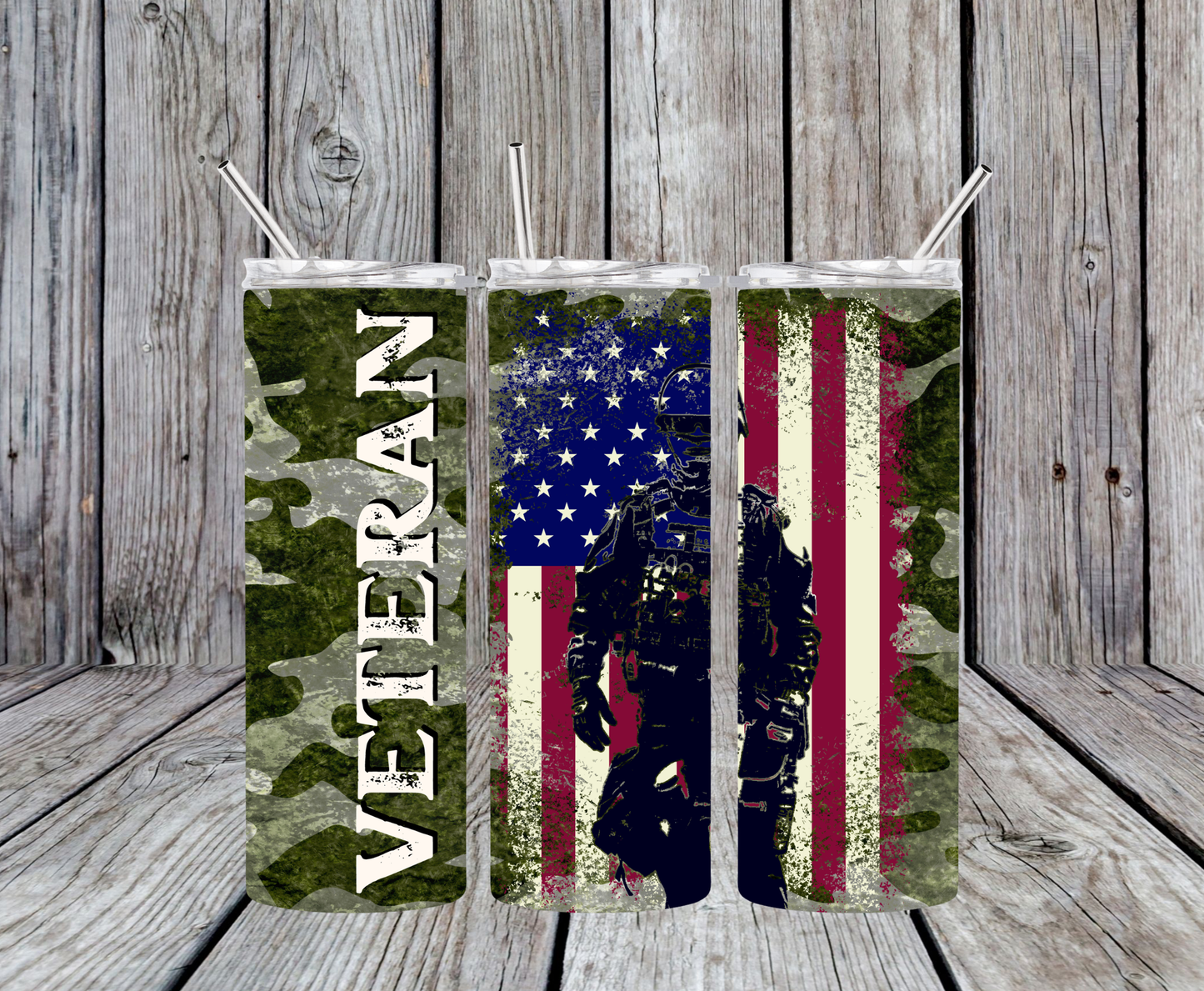 Veteran Camo Tumbler