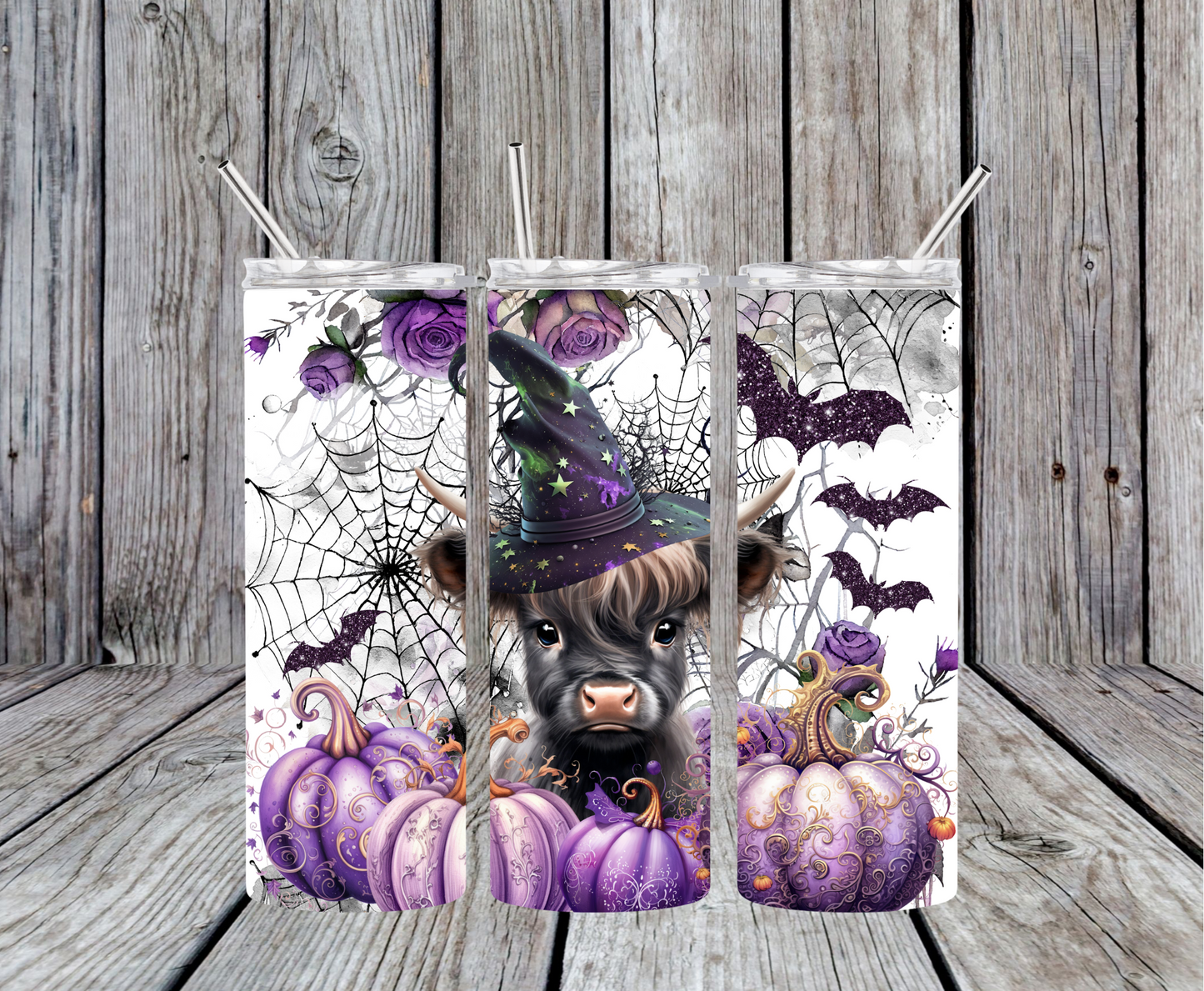 Highland Cow Witch Tumbler