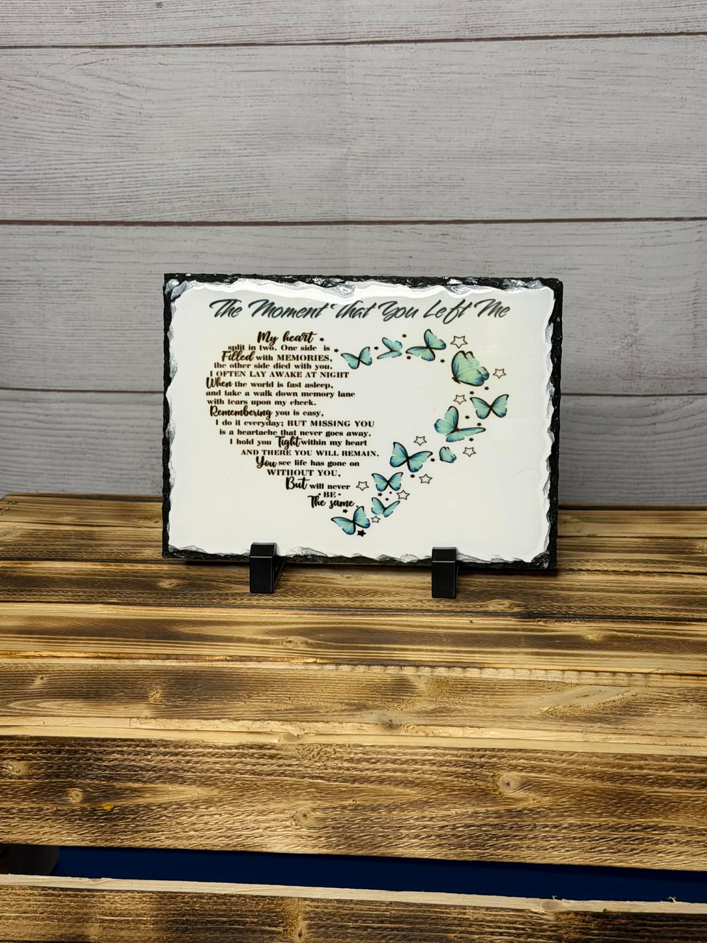 The Moment that You Left Me Stone Plaque