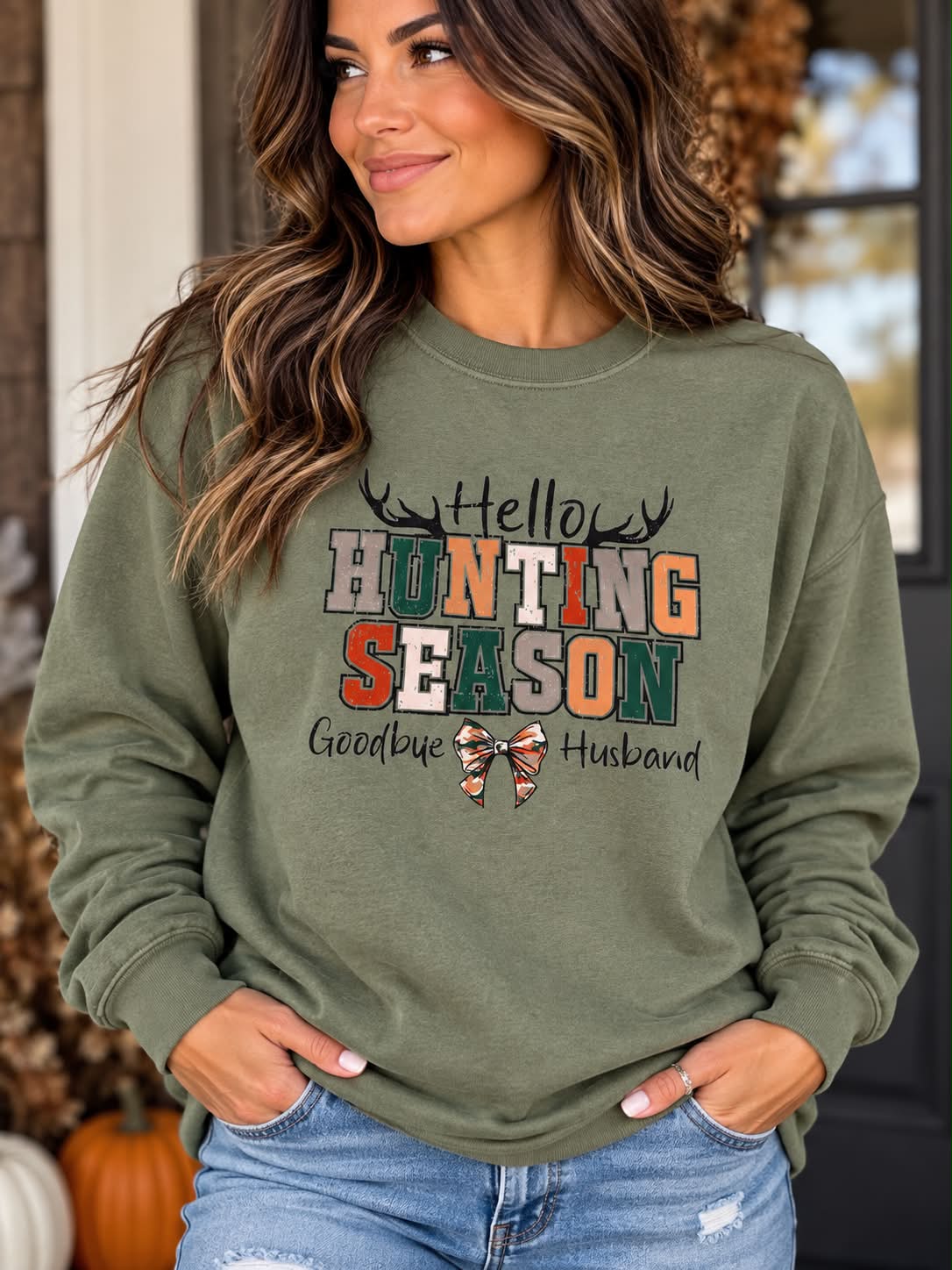 Hunting Season Goodbye Husband Sweatshirt