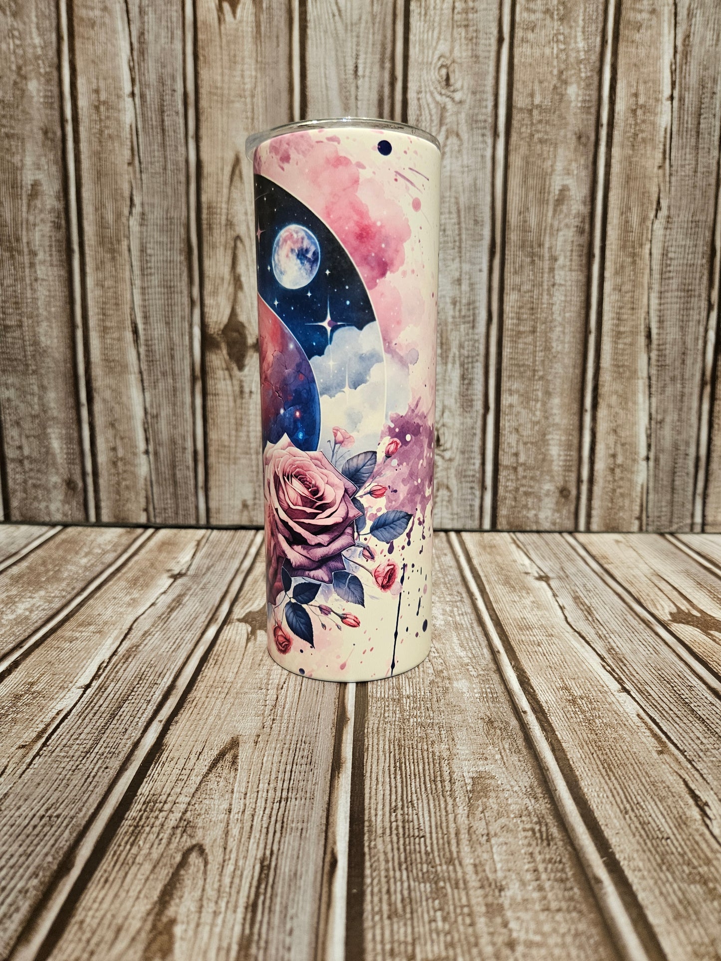 Skull And Moon Tumbler