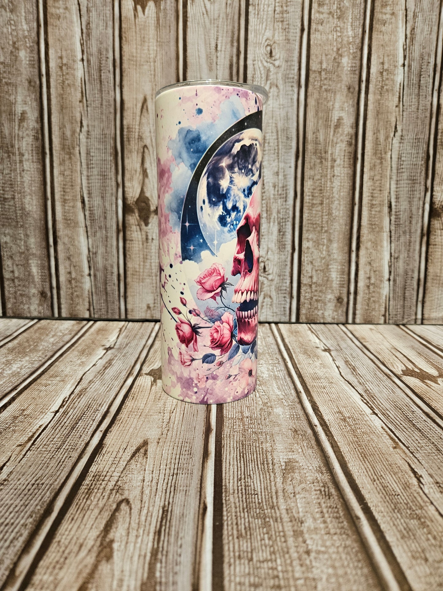 Skull And Moon Tumbler