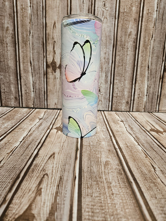 Butterfly Swirl Tumbler