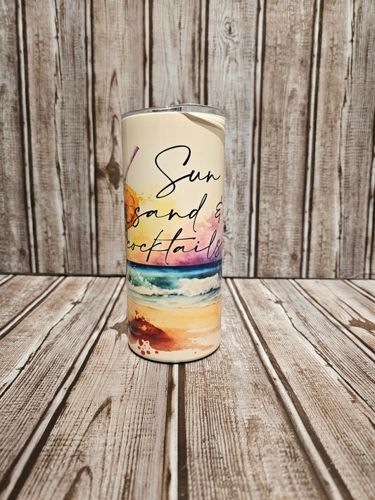 Sun Sand & Cocktails Tumbler