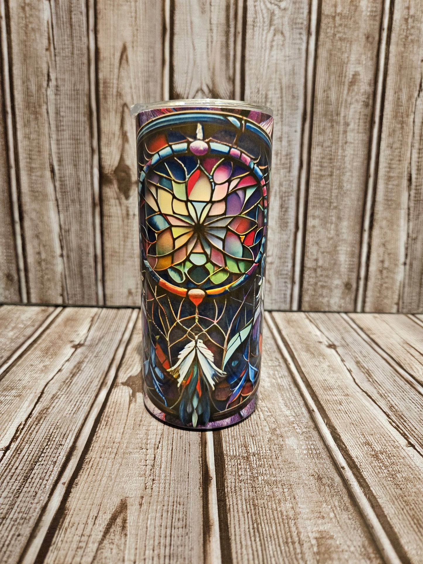 Stain Glass Dream Catcher Tumbler