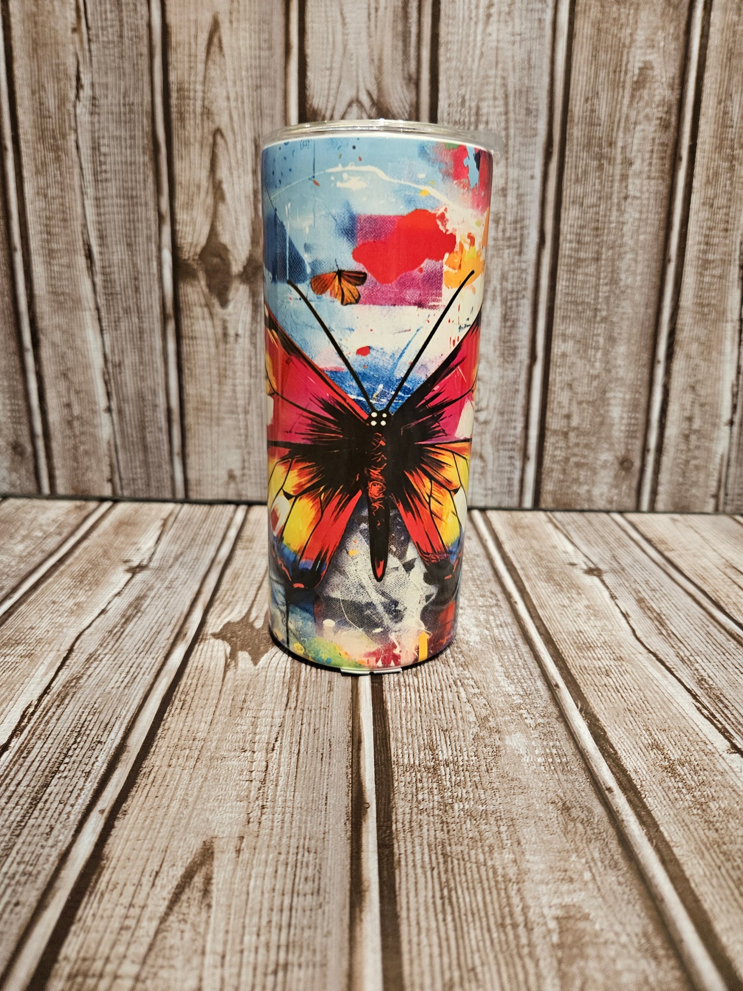 Colorful Butterfly Tumbler