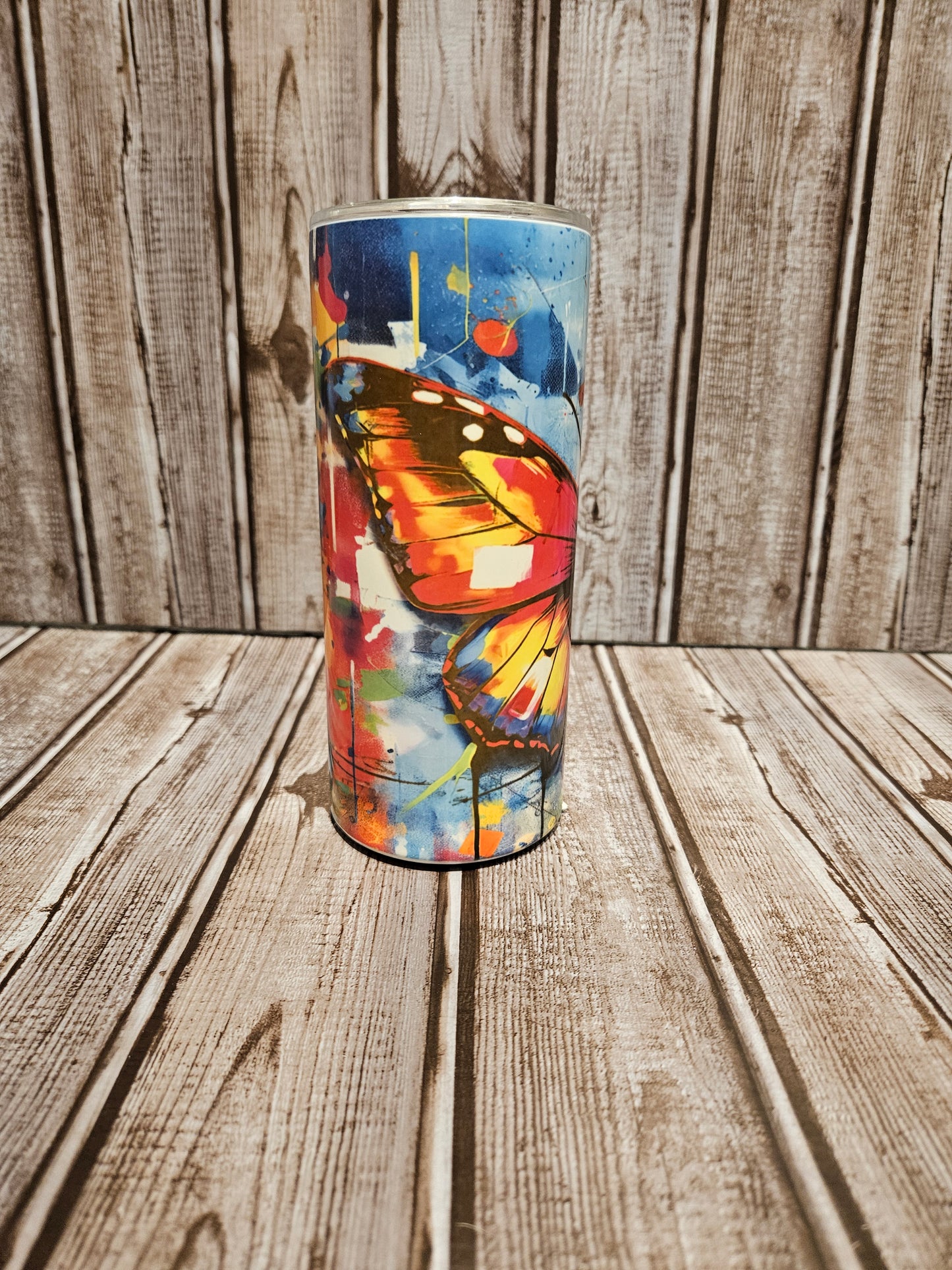 Colorful Butterfly Tumbler