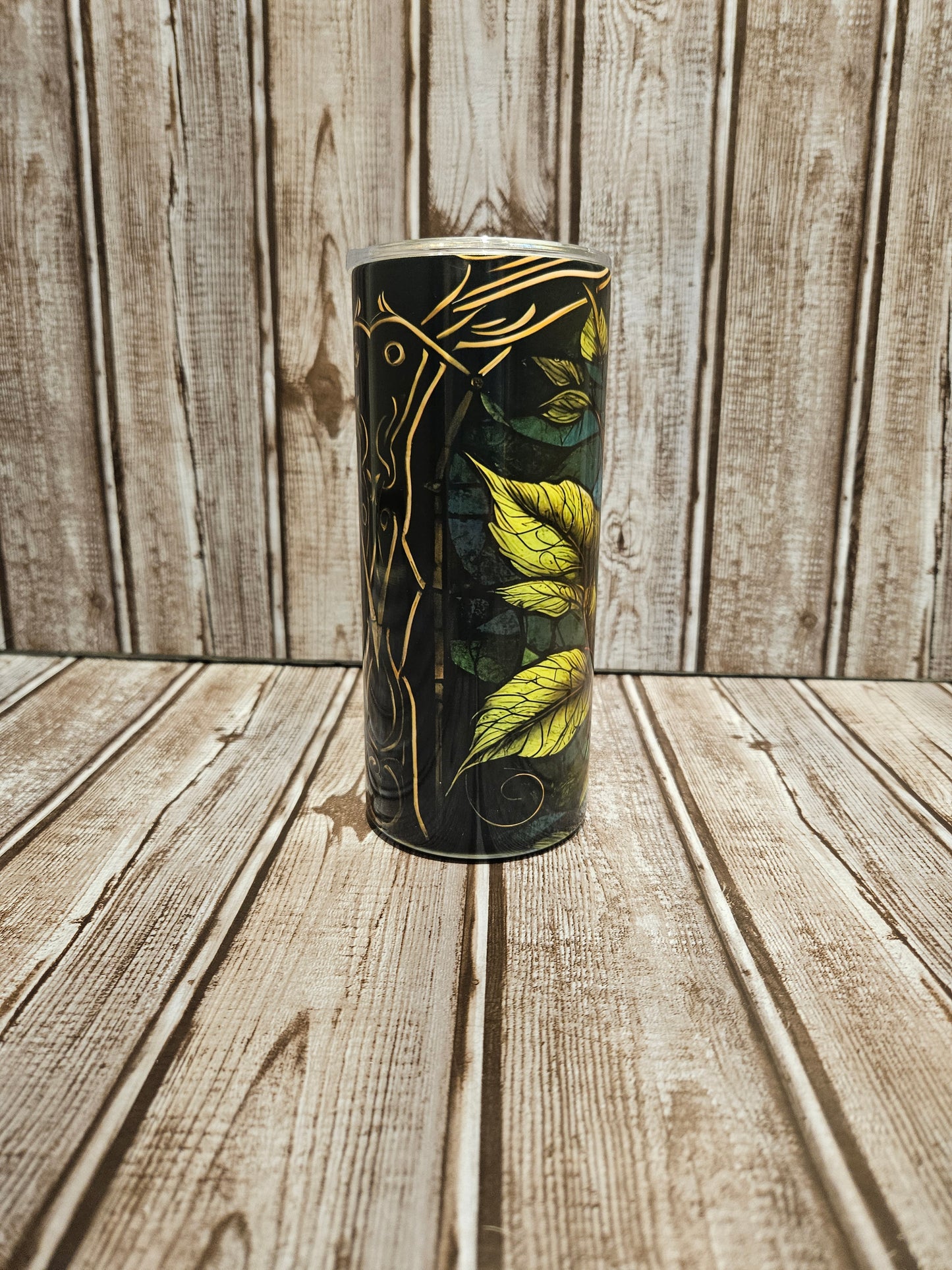 Stain Glass Rose Tumbler