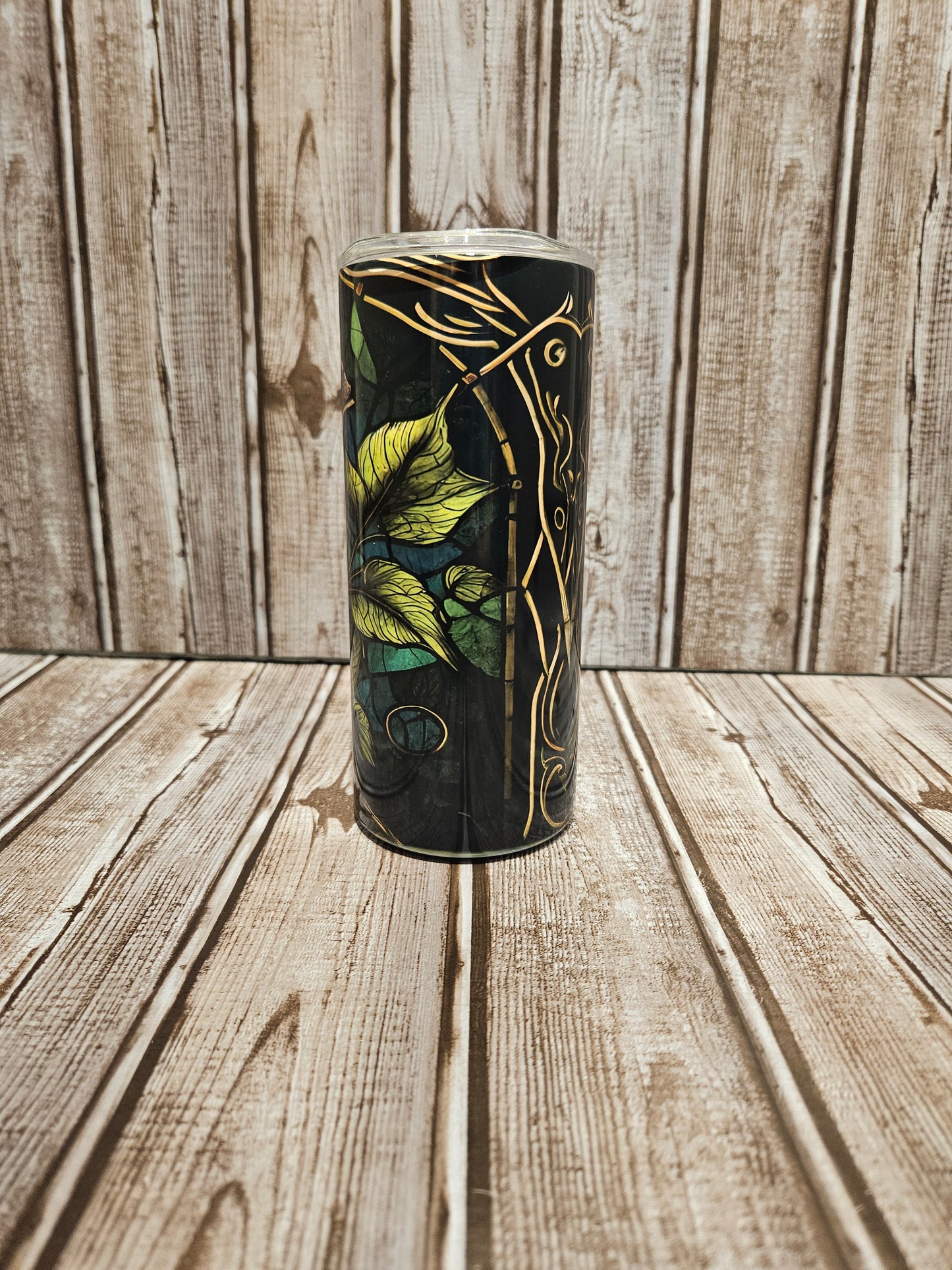 Stain Glass Rose Tumbler