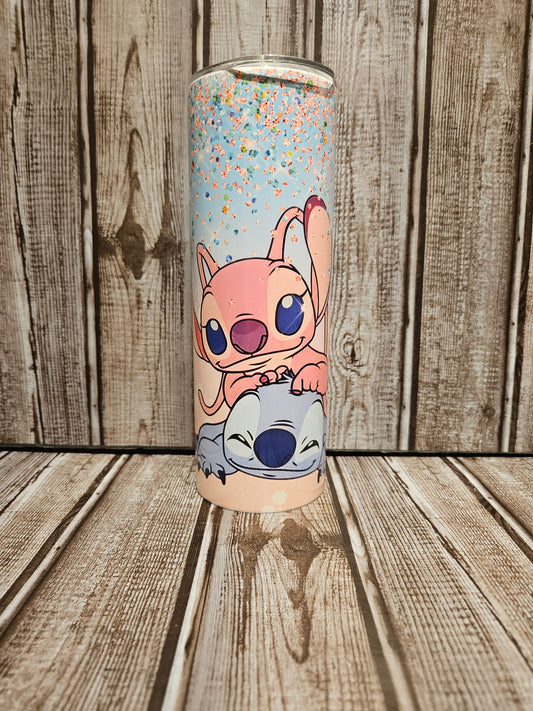 Stitch And Angel Tumbler