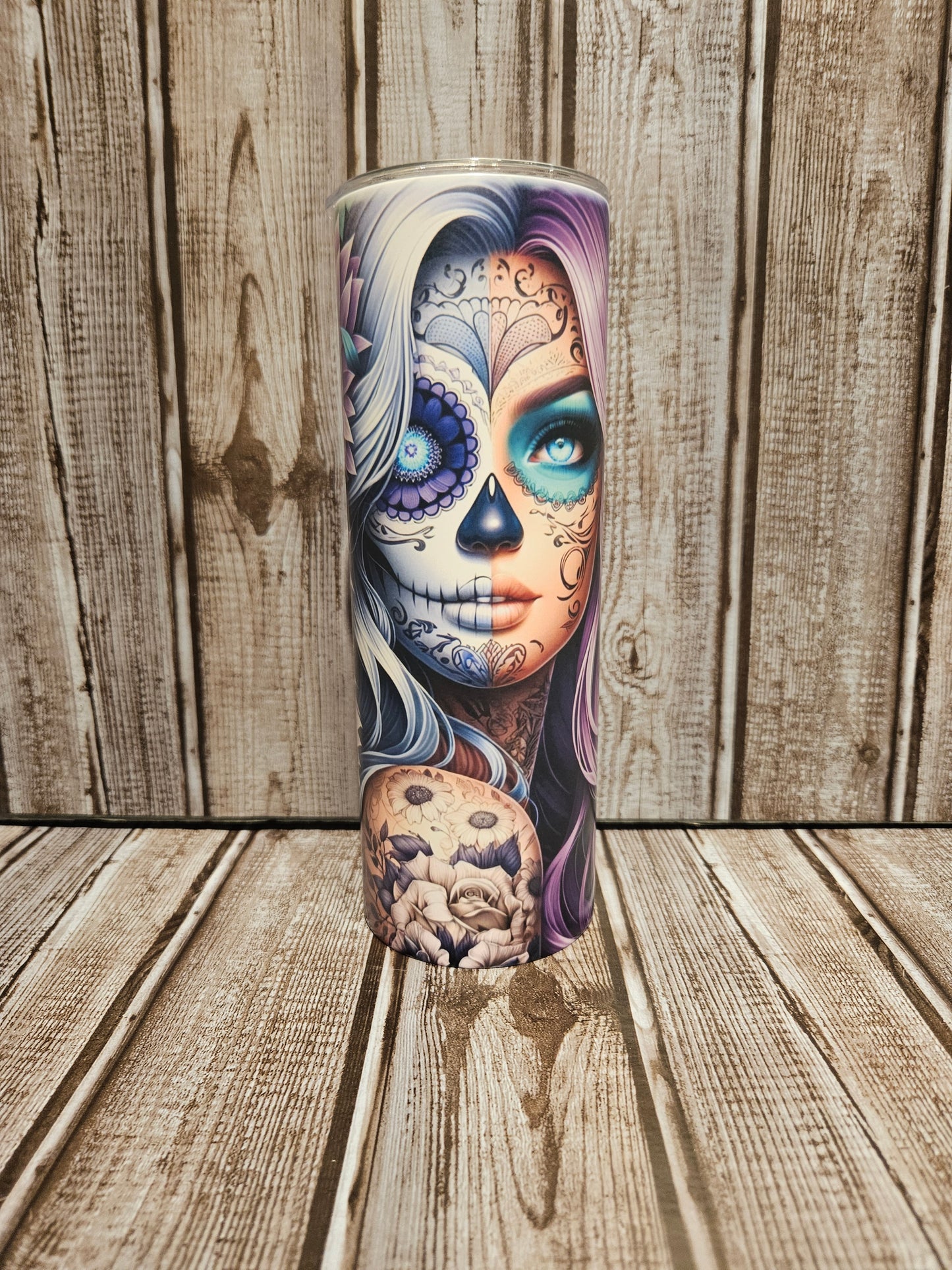 Sugar Skull Chick Tumbler