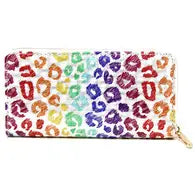 Rainbow Animal Print Hologram Wallet