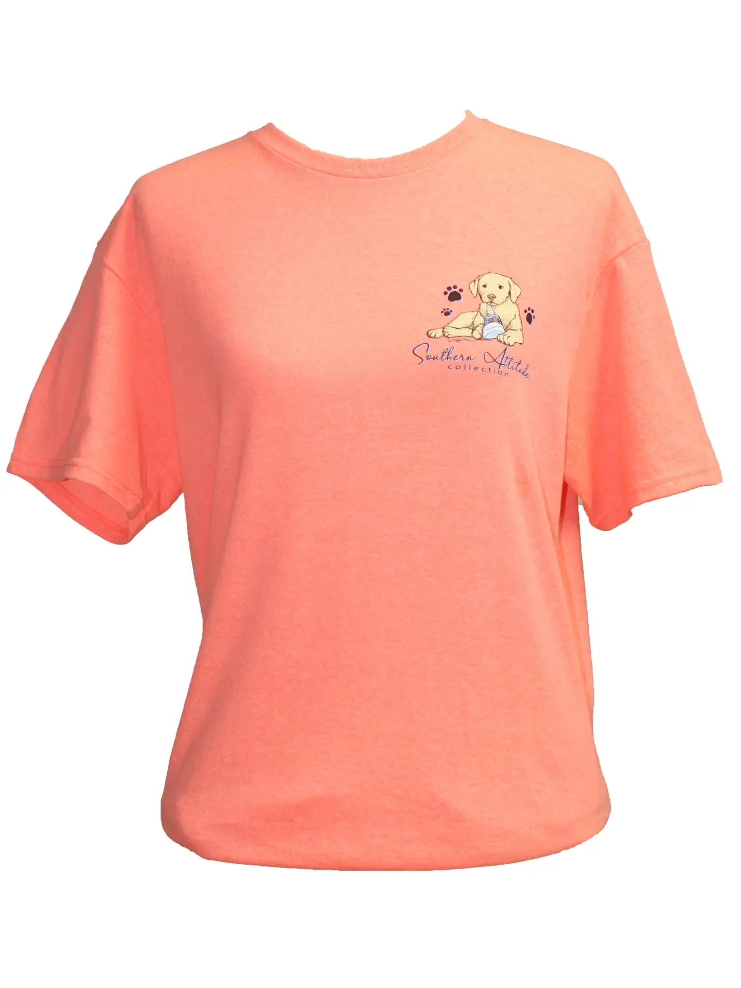 Life Dog - Coral-short sleeve