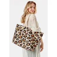 Leopard Beach Bag