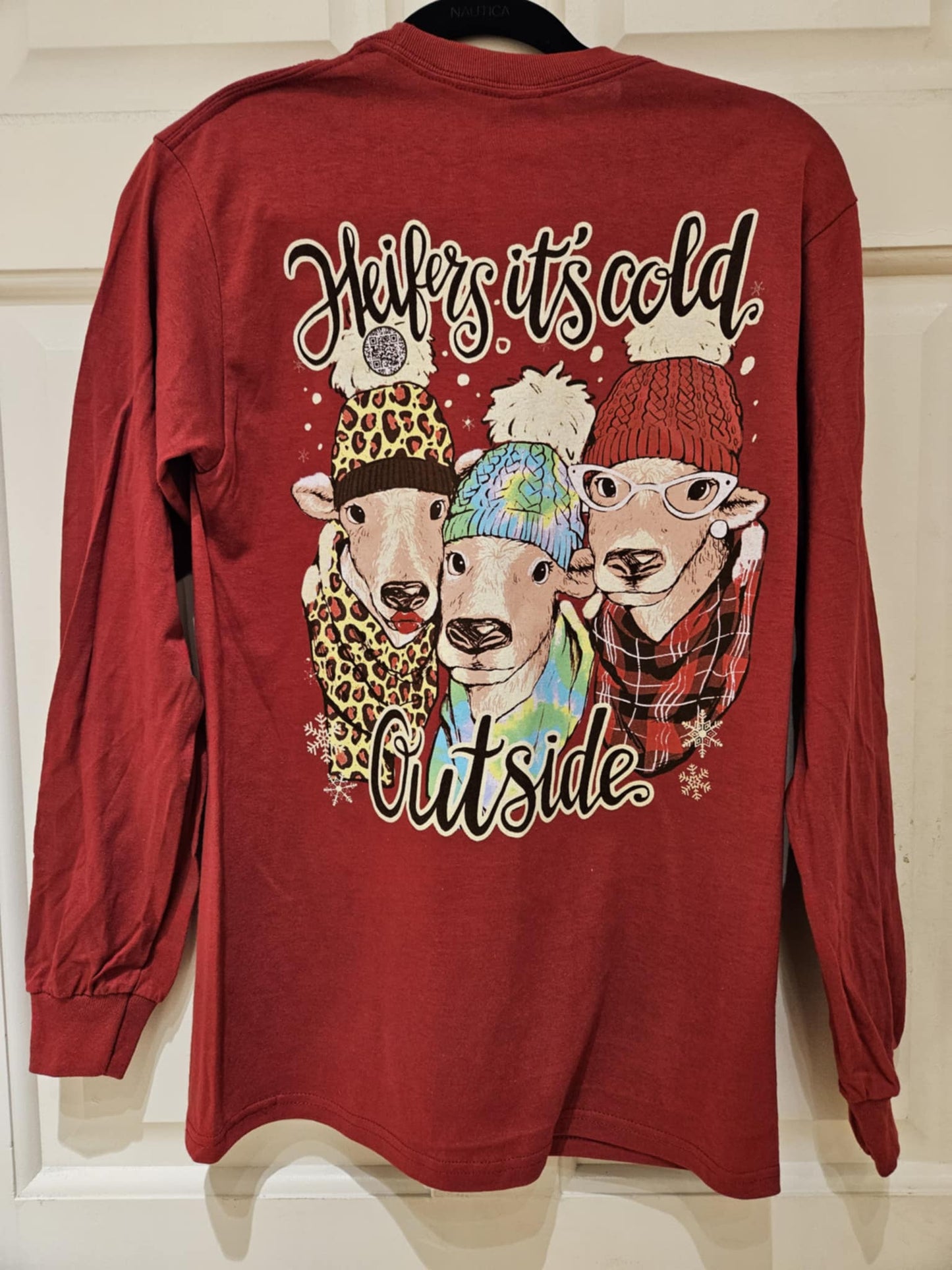 Heifer It's Cold Christmas Long Sleeve