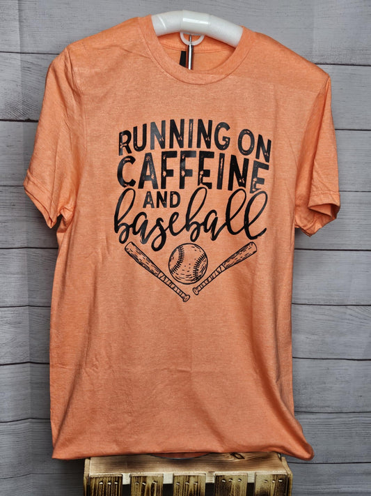 Caffeine and Baseball T-shirt