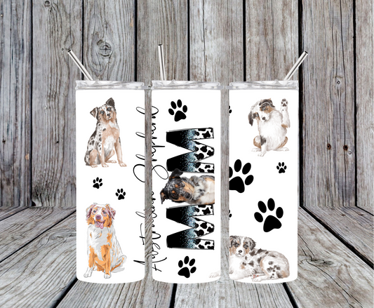 Australian Shepherd Mom Tumbler