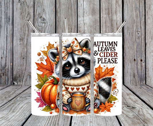 Autumn Leaves & Cider Please Tumbler