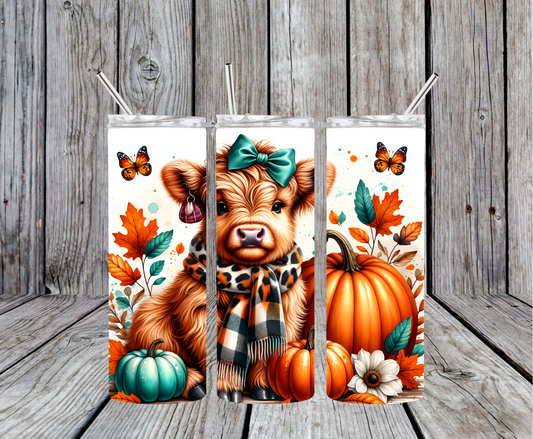 Baby Cow And Pumpkin Tumbler