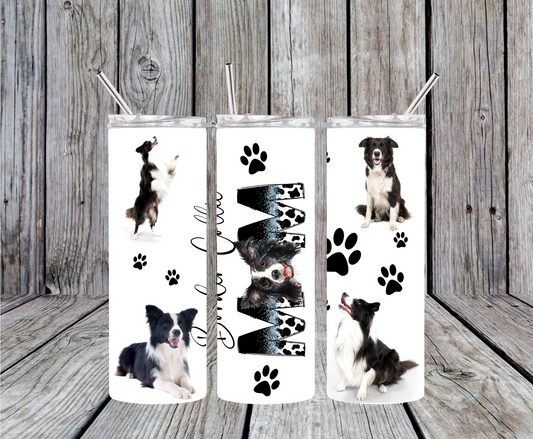Border Collie Mom Tumbler