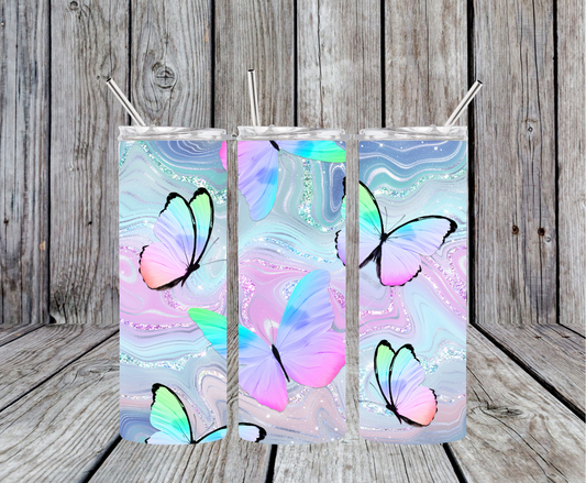 Butterfly Swirl Tumbler