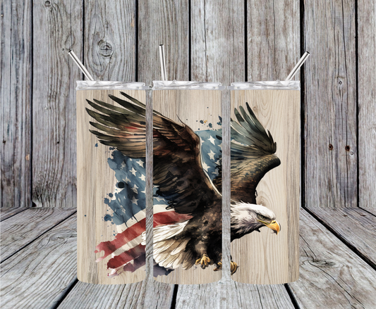 Flag and Eagle Tumbler