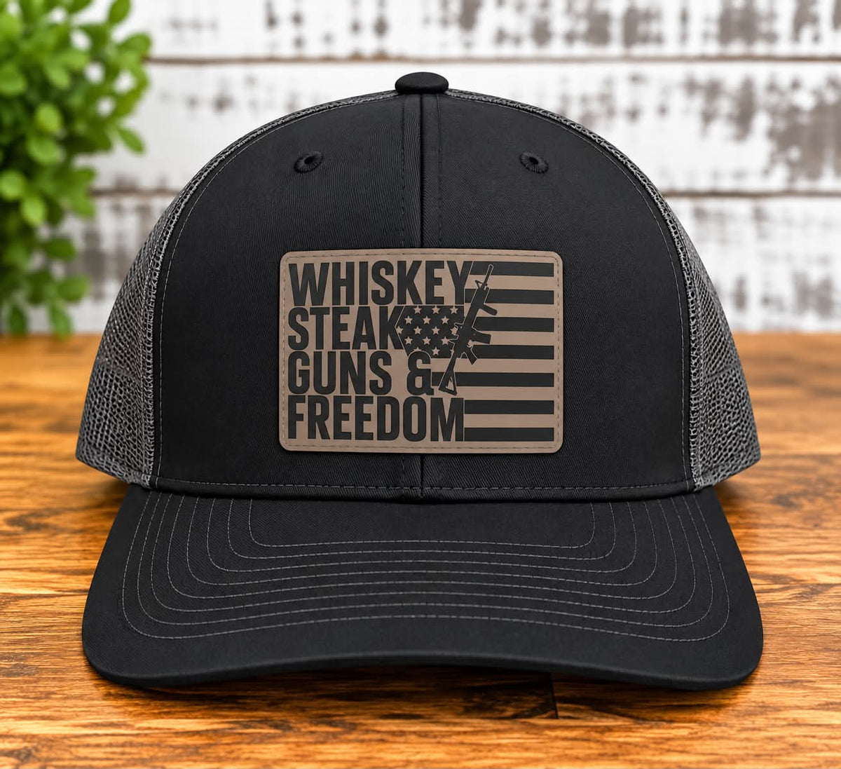 Whiskey Steak Guns Freedom Hat