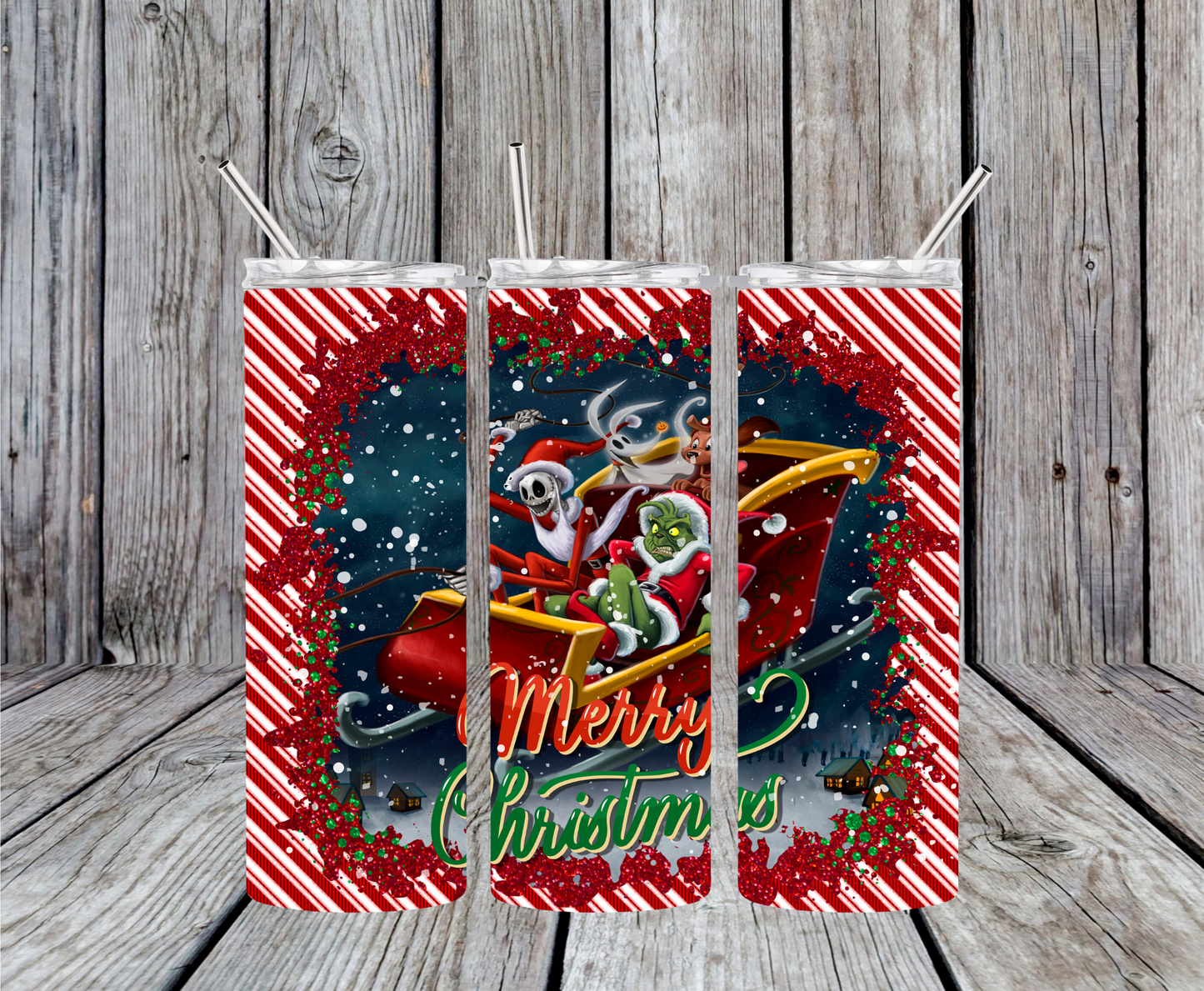 Grinch And Jack Skelton Tumbler