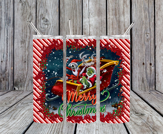 Grinch And Jack Skelton Tumbler