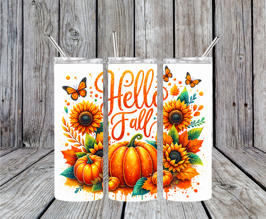 Hello Fall Tumbler