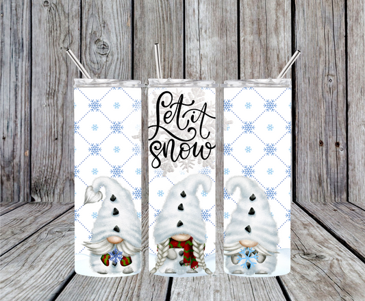 Let It Snow Gnome Tumbler