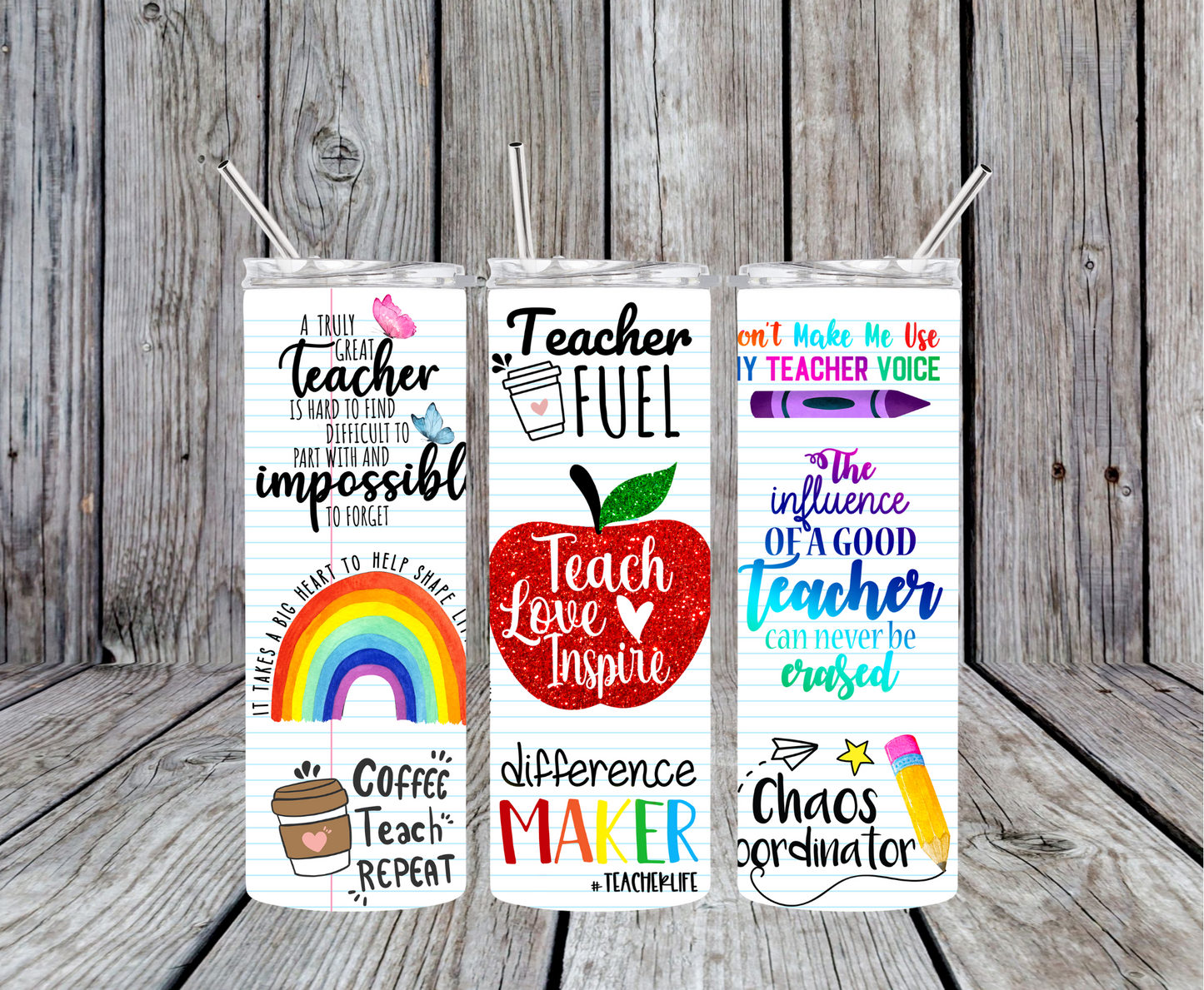 Love Teach Inspire Tumbler