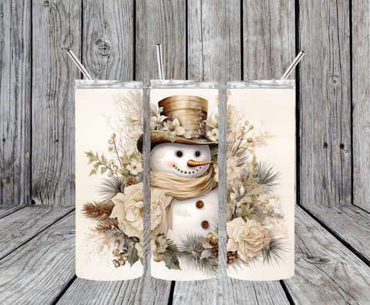 Old Fashion Snowman Tumbler
