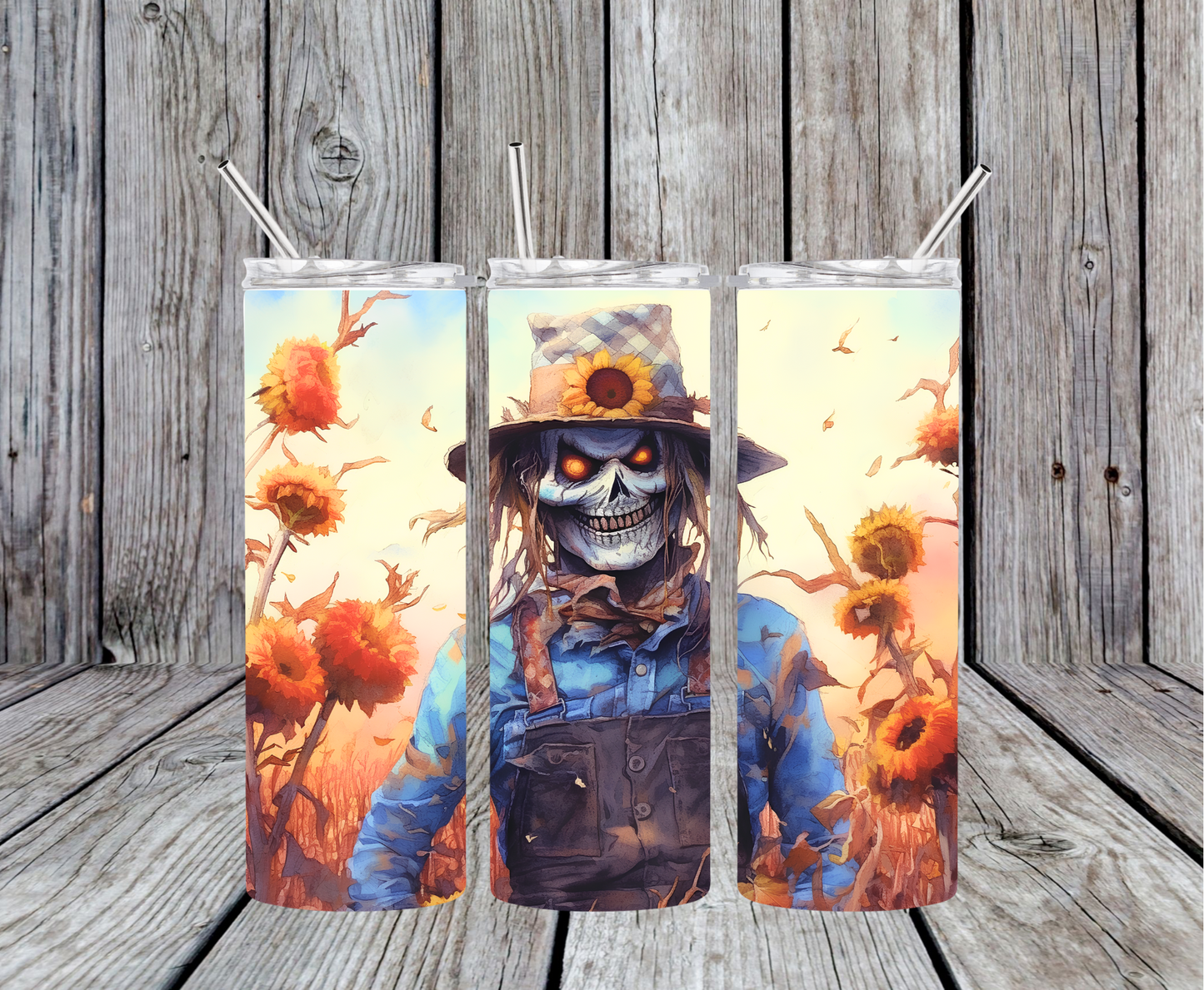 Scary Scarecrow Tumbler