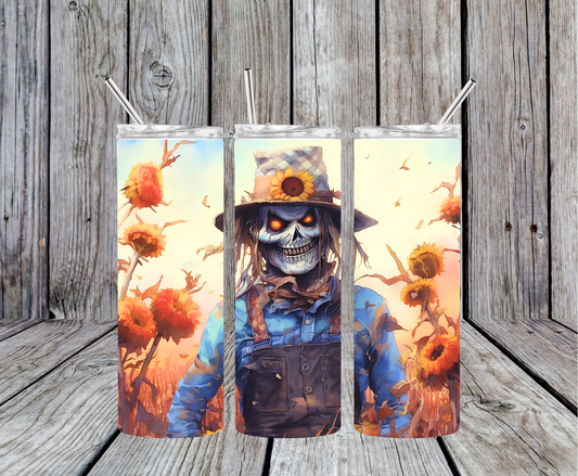 Scary Scarecrow Tumbler