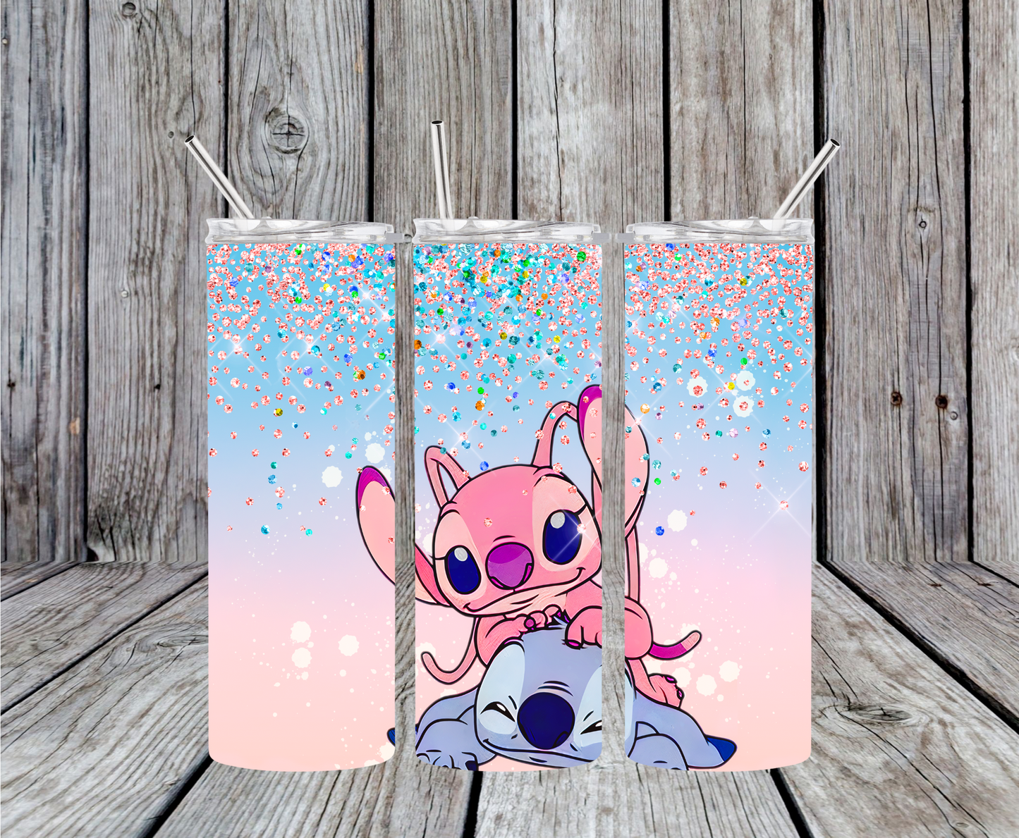 Stitch And Angel Tumbler