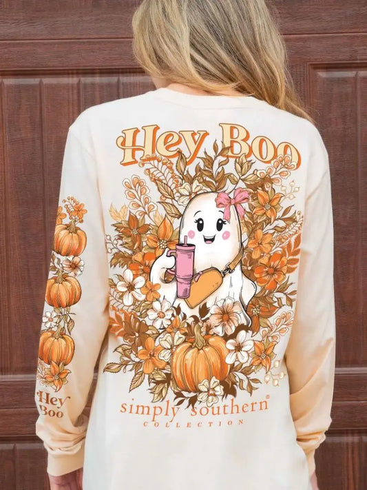 Hey Boo-Simply Southern-Long Sleeve