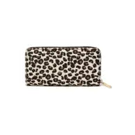 Leopard Animal Print Wallet Ivory