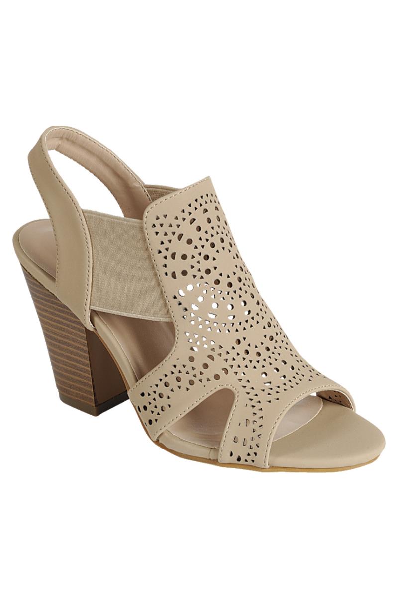 Taupe Heeled Sandals