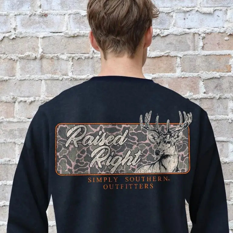 Simply Southern-Deer-Black-Crew