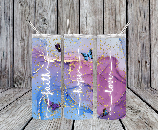 Faith Hope Love Tumbler