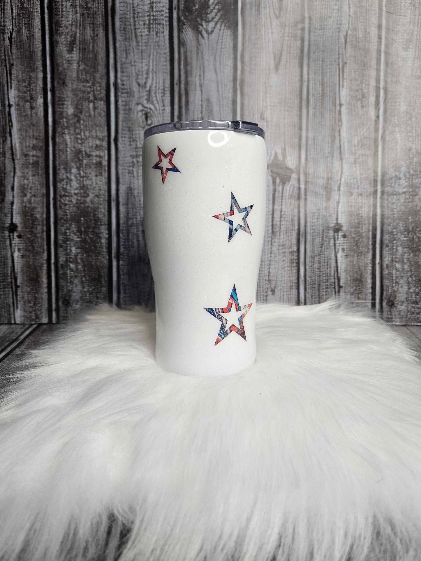 Red White Blue Stars Tumbler