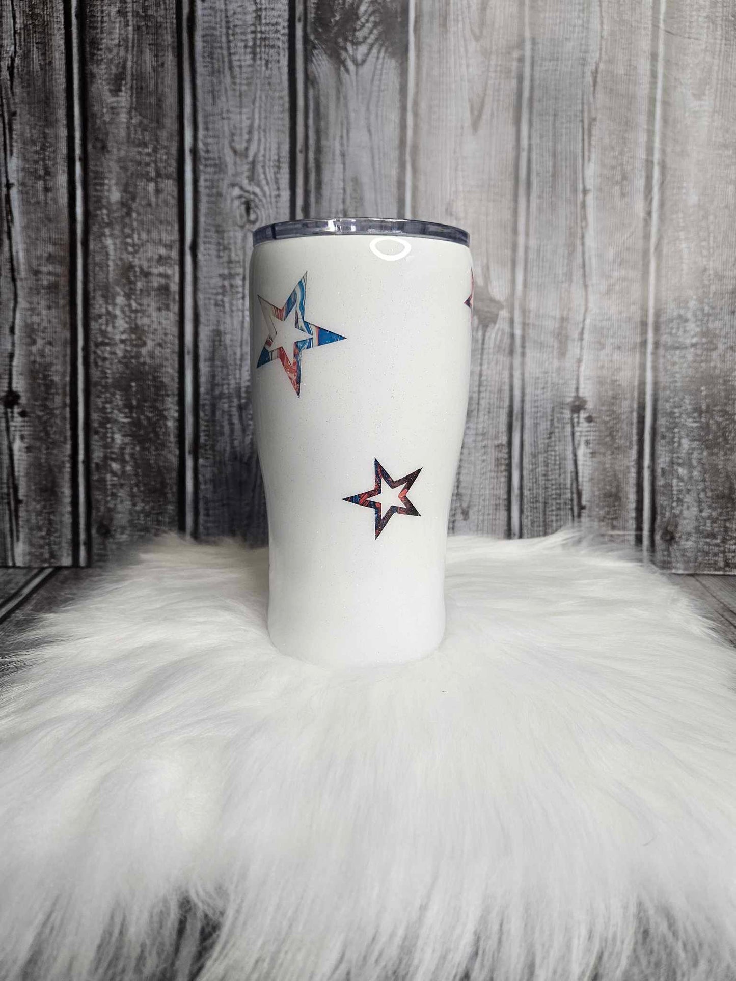 Red White Blue Stars Tumbler